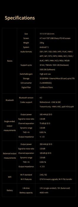 Плеєр  Shanling M6 4/32gb