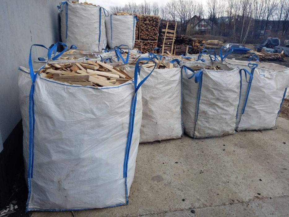 Drewno opałowe ciętę 25-30cm Świerk BigBag czyste TRANSPORT GRATIS