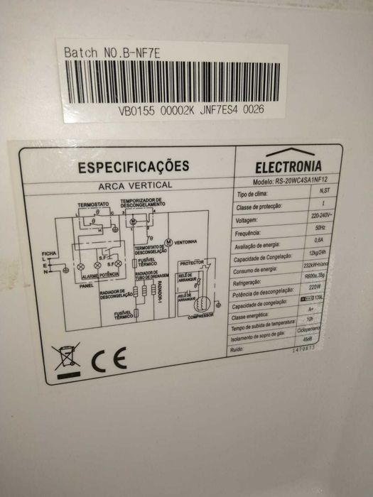 Arca frigorífica no frost