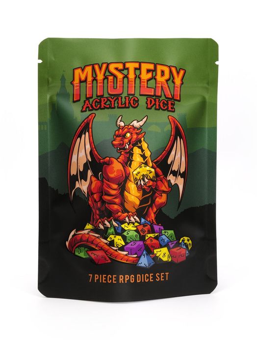 Набор акриловых игральных костей Dice Market Mystery, 7 штук