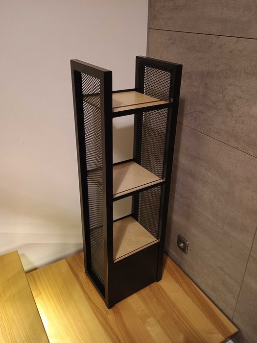 Regał metalowy na książki Loft led