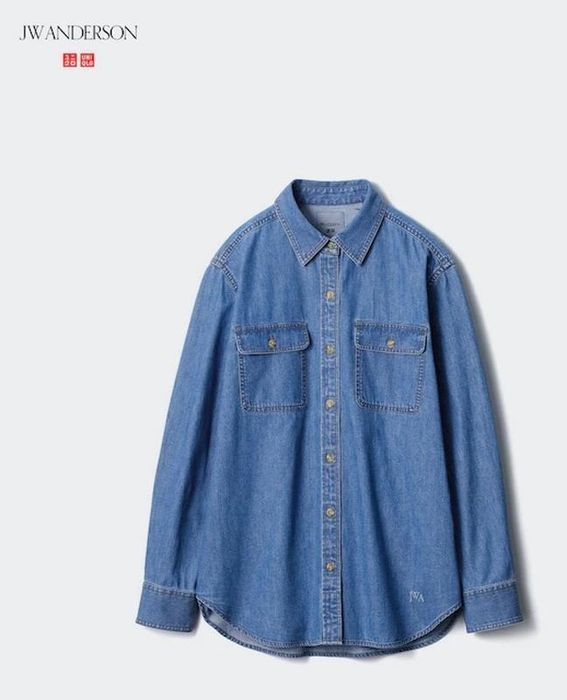 Джинсова сорочка колаборація UNIQLO JW ANDERSON