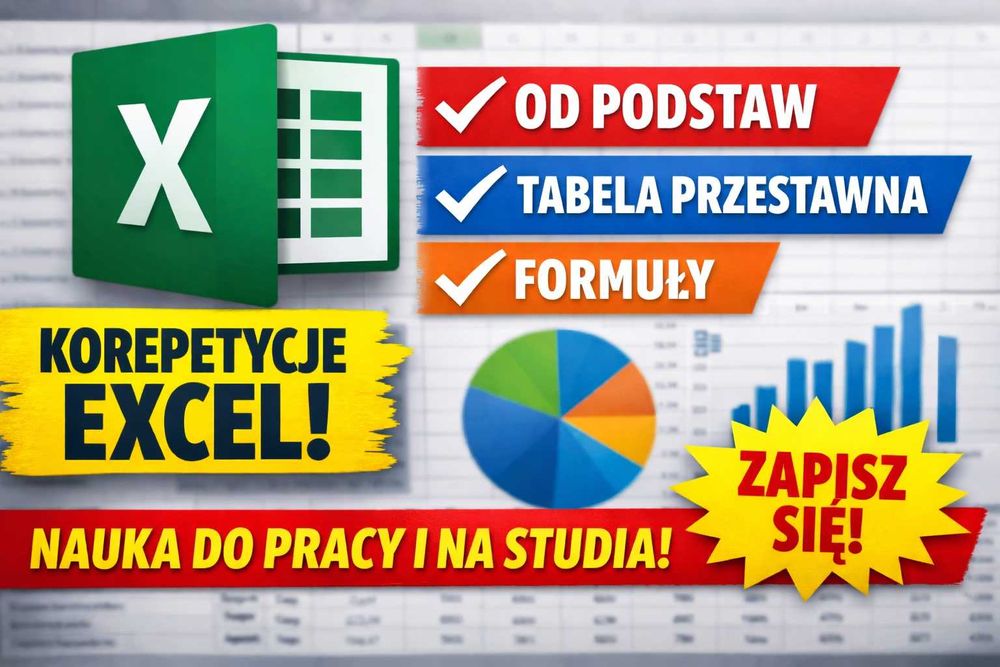 Korepetycje Excel | szkolenie | Kurs | praca, studia