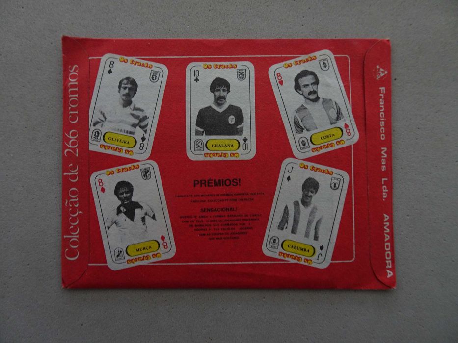 Carteira de cromos fechada futebol - Os Cracks Futebol 82/83