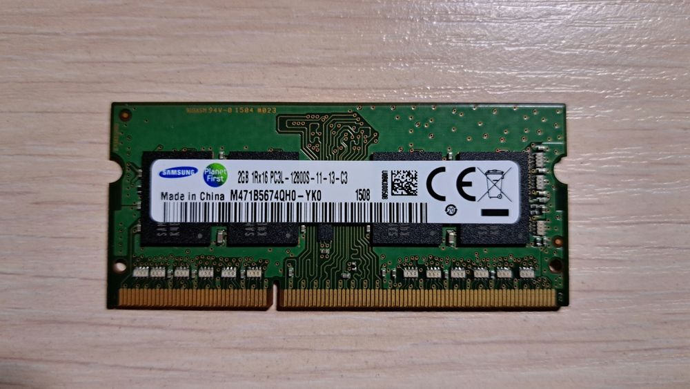 Озу DDR3L 1600 MHz 2GB Samsung