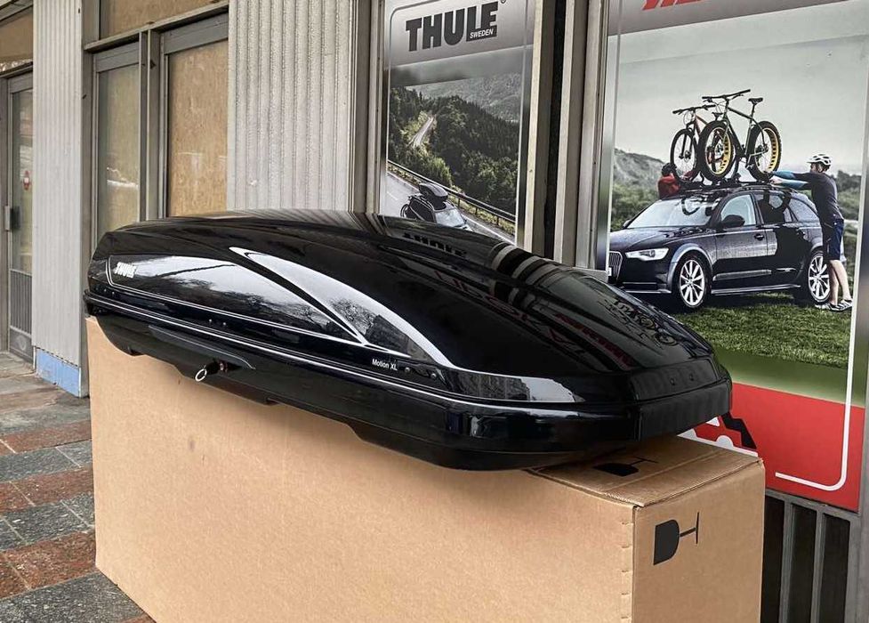 Автобокс на крышу авто Thule Motion XT Vector Pacific Touring Force Dynamic Pulse Exellence Atlantis Flow Low чорні сірі матові глянцеві нові вживані