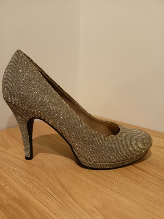 Buty wizytowe brokatowe