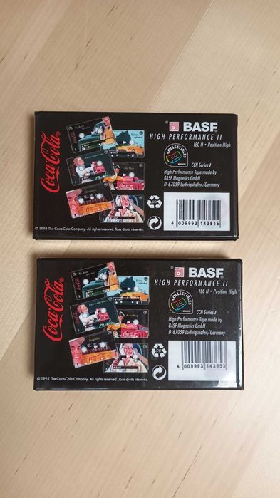 2 cassetes audio BASF novos colecionável