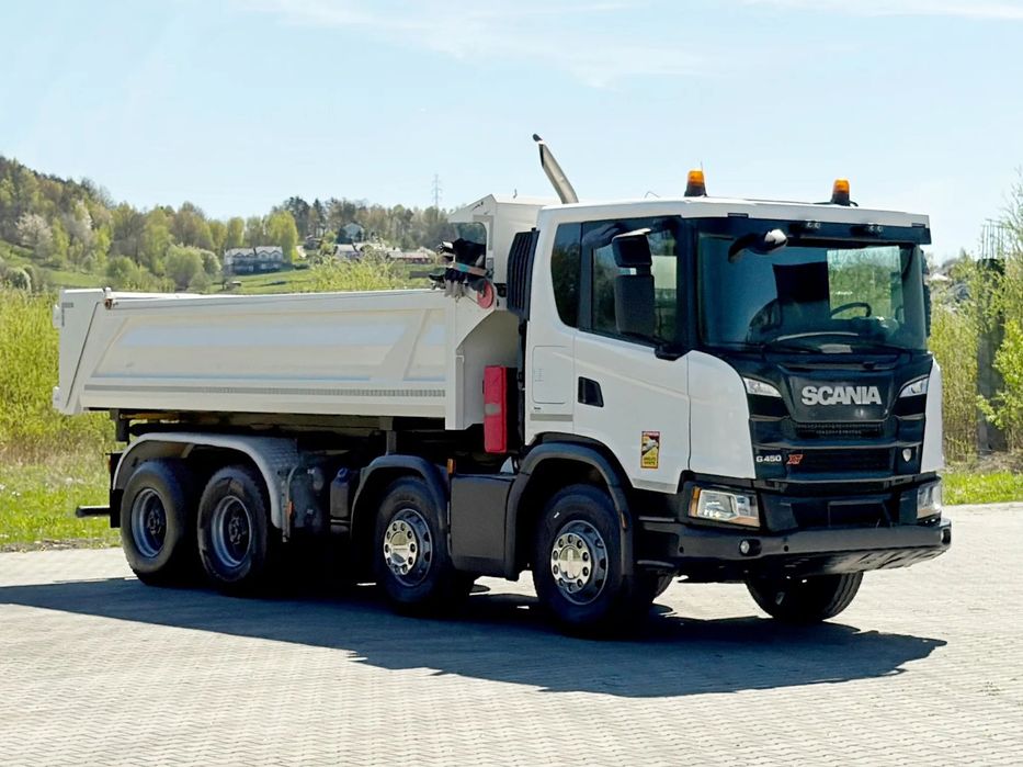 Scania G 450 XT * WYWROTKA 5,75 m + BORDMATIC * STAN BDB / 8x4