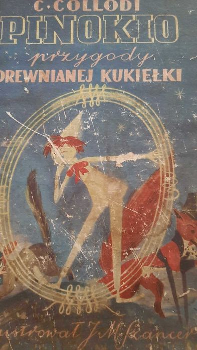 Pinokio Collodi ilustracje Szancer z roku 1950 sprzedam