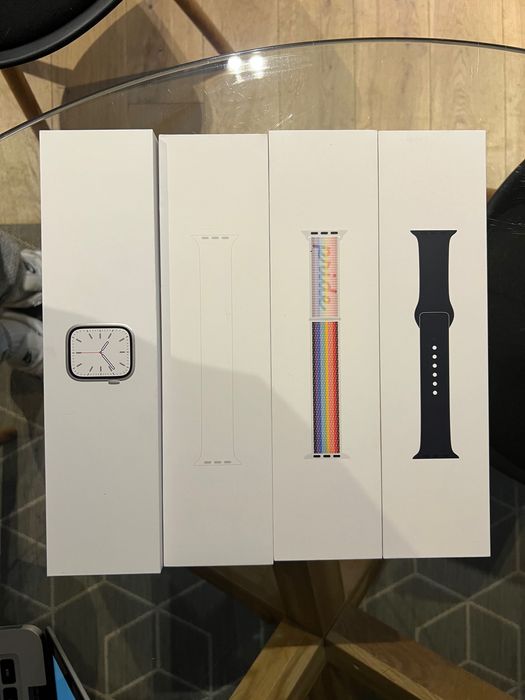 Apple Watch 7 45mm GPS + Cellular Nierdzewny Stainless srebrny