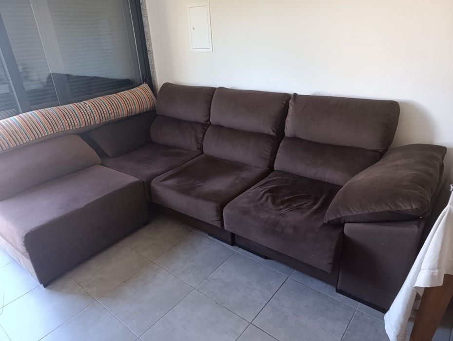 Sofá chaise long removível