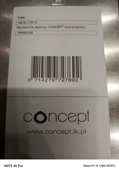 Wymiennik płytowy XB12L-1-20 G1