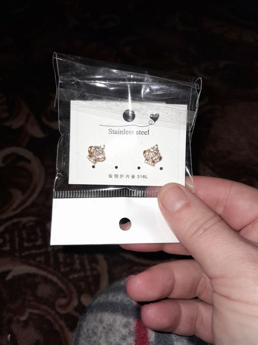 Лот сережок 5 пар