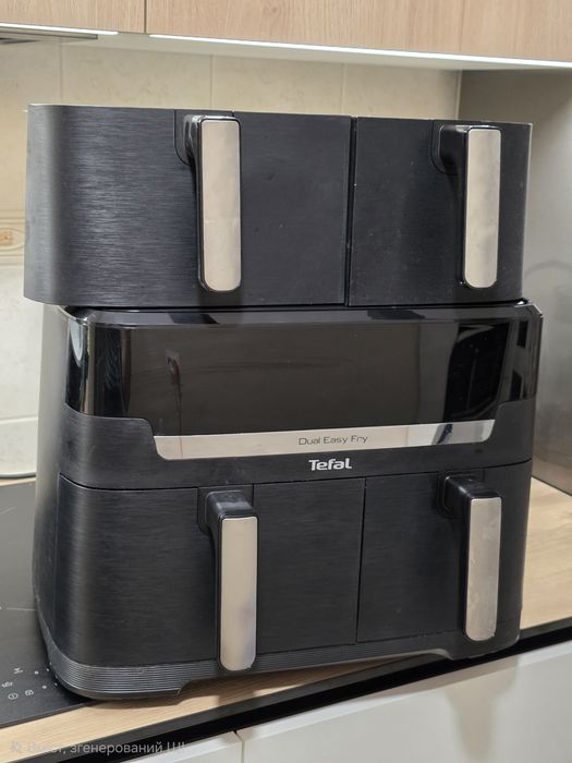 Мультипіч (Аерогриль) TEFAL Dual Easy Fry XXL EY9428E0 + комплект чаш