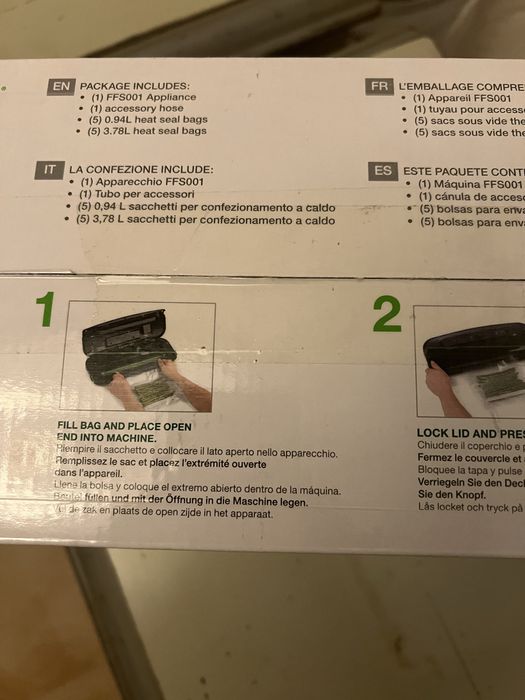 Maquina de vacuum nova embalagem celada