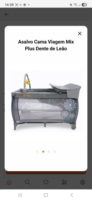 Cama de viagem ou parque para brincar