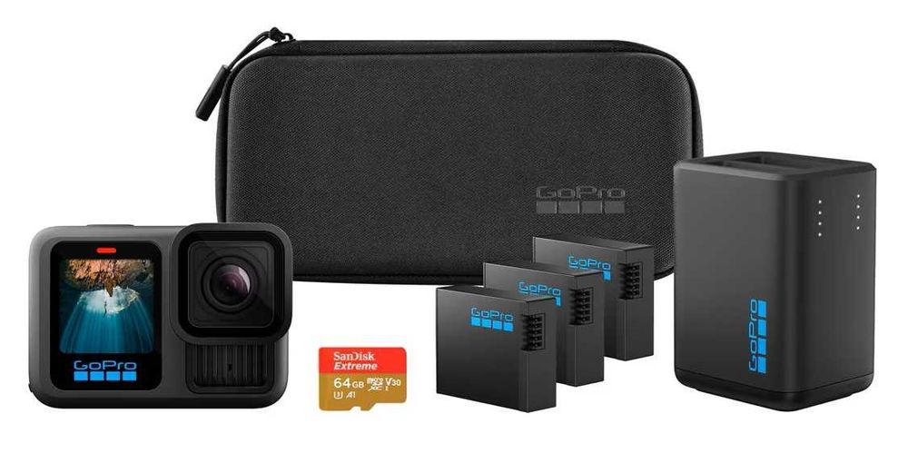 GoPro Hero 13 Black Extended Power Bundle  (Selada)