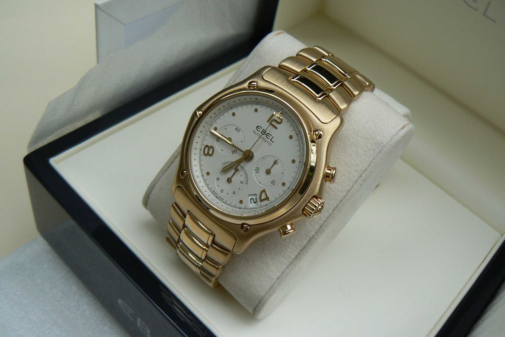 EBEL 1911 LeModulor Chronograph 18K gold złoto 750 złoty zegarek