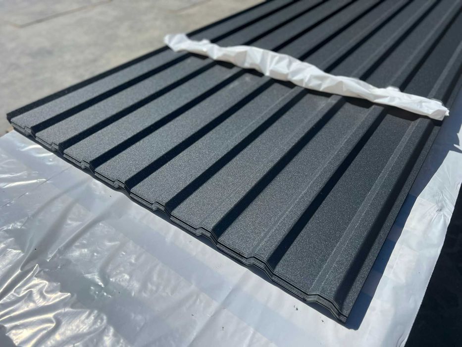 Blacha trapezowa T18- ANTRACYT MAT - cięta pod wymiar -