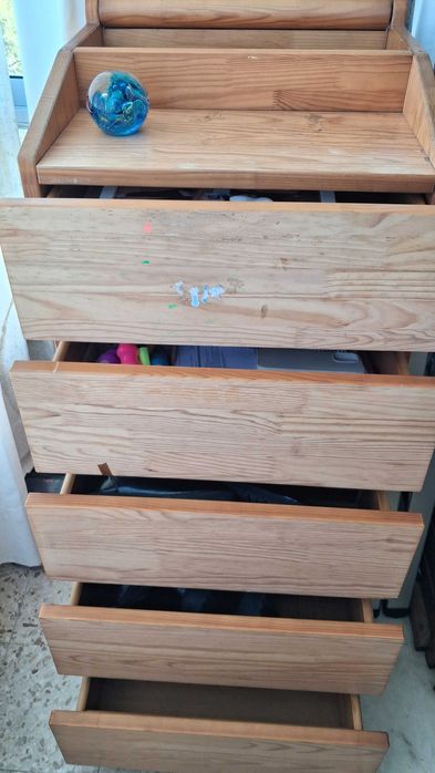 Movel camiseiro com 5 gavetas em madeira