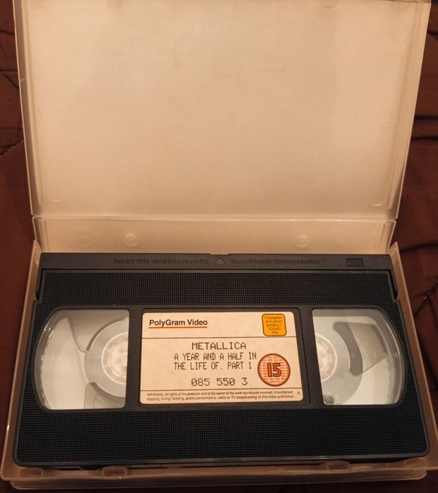 Metallica cassete VHS