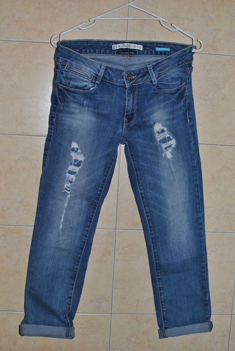 Zara spodnie jeansy z przetarciami 38 M załozone kilka razy