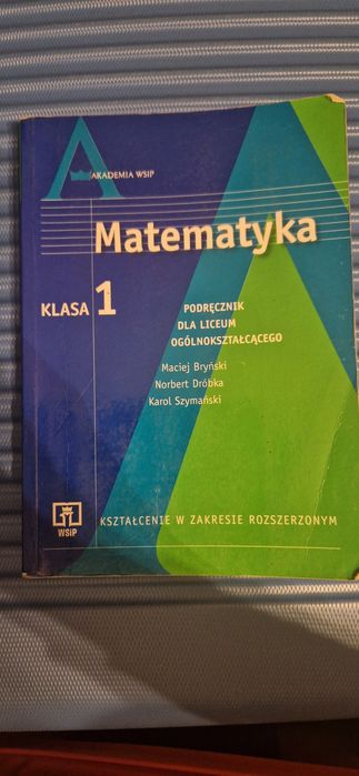 Matematyka 1 podręcznik dla liceum ogólnokształcącego