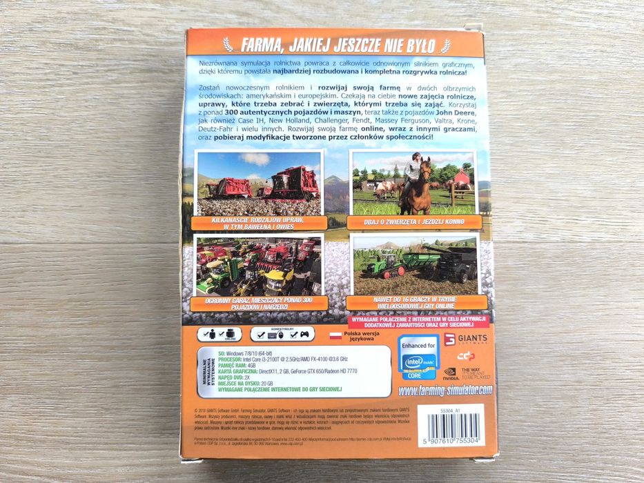 Farming Simulator 19 [PC] (POLSKA WERSJA) + 2x Kolekcjonerska Mapa / Plakat