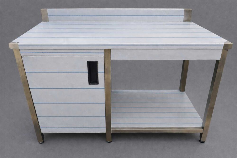 Bancada nova de Cozinha/Cafetaria em Inox 1240x600x900mm