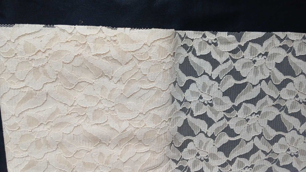 Koronka taśma na tiulu nie używana