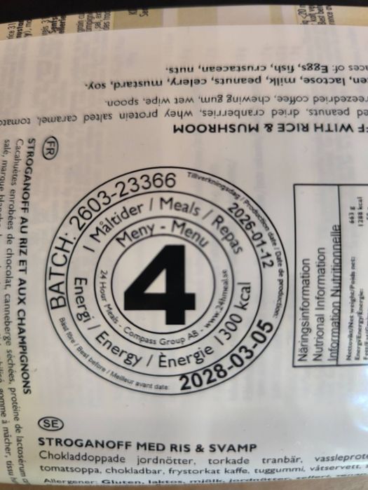 Запечатанний ящик швейцарських сухпайків 24 hour meals 30 штук