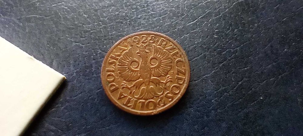 Stare monety Medal 1 gr 1928 destrukt 2RP piękna
