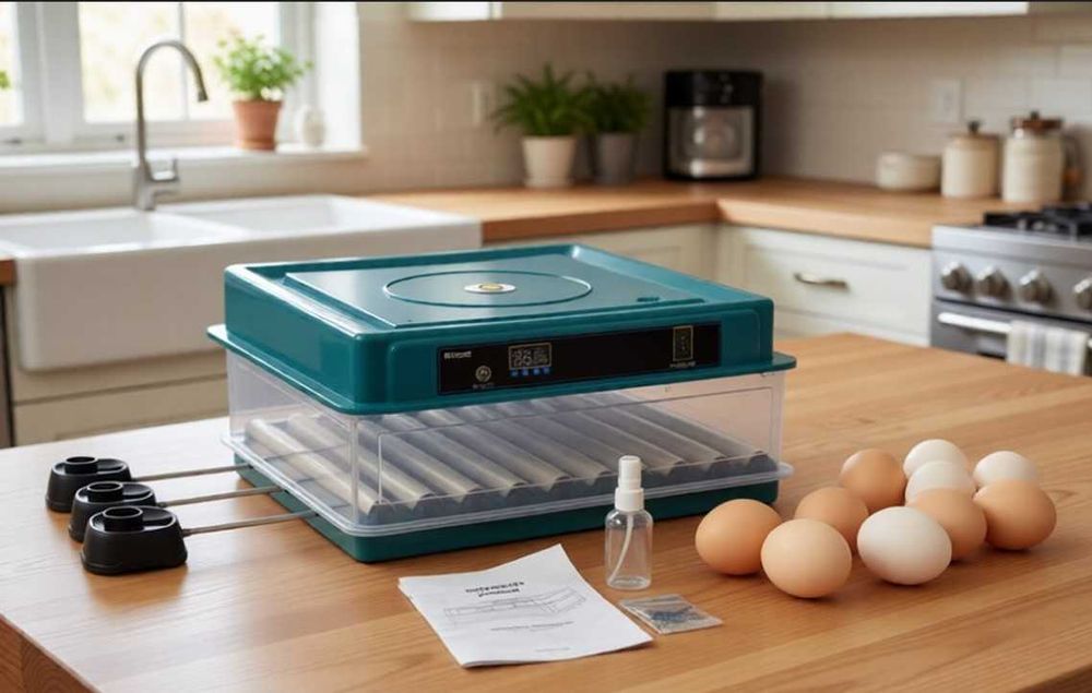 Новий інкубатор автоматичний ПТАХА 220/12В, автоповорот гарантія 12 місяців швидка відправка инкубатор автоматический