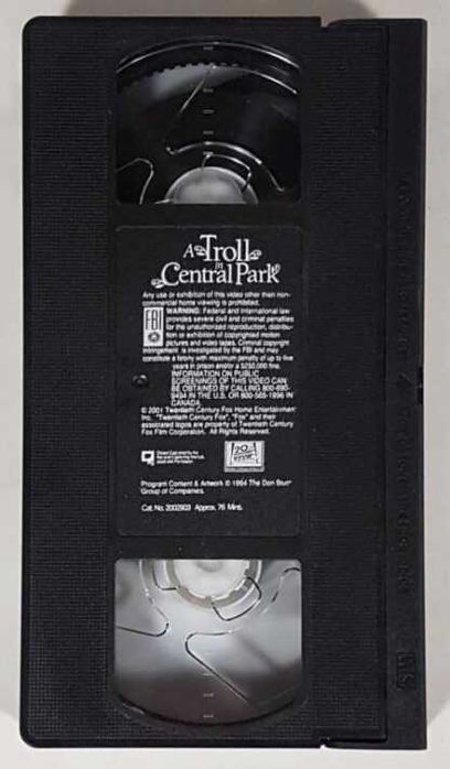 A Troll in Central Park / VHS видеокассета