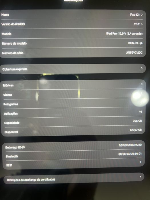 iPad Pro 12.9" (2021) 5ª geração