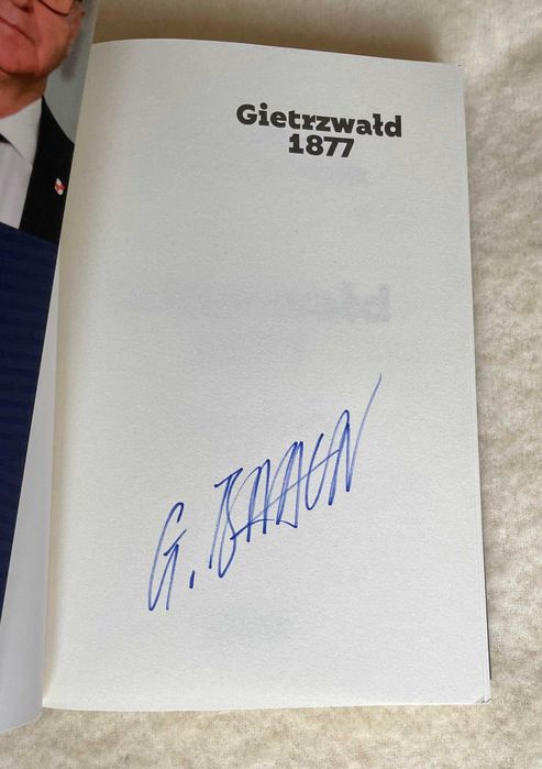 Grzegorz Braun podpis autograf Gietrzwałd książka