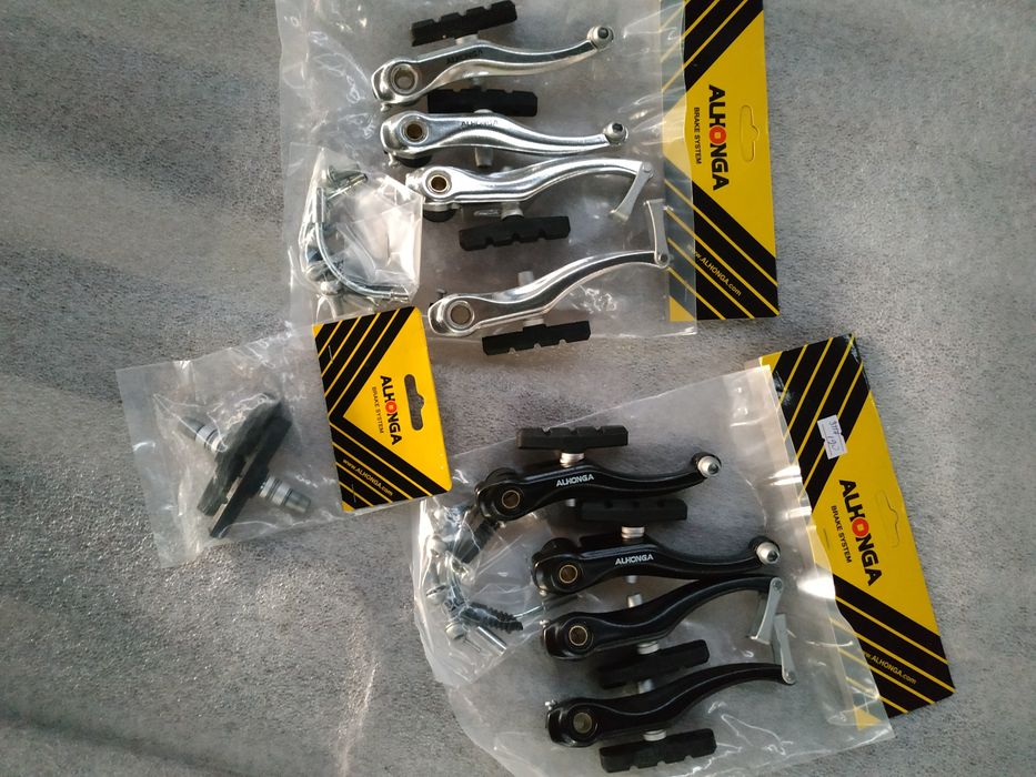 Тормоз для велосипеда V-brake ALHONGA, LONGUS, колодки тормозные