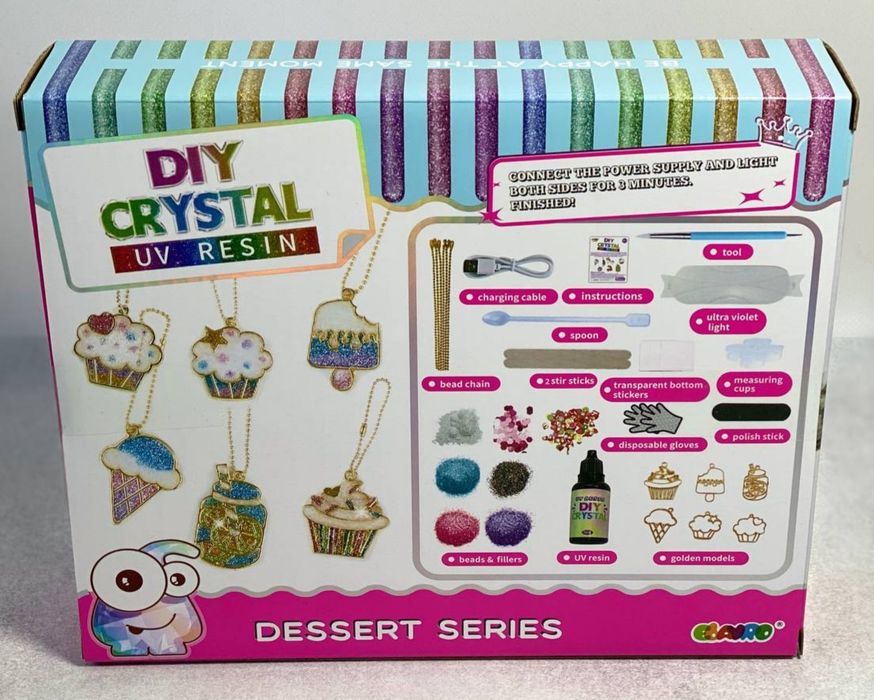 Набори створенню брелоків з епоксидної уф смоли Ebayro