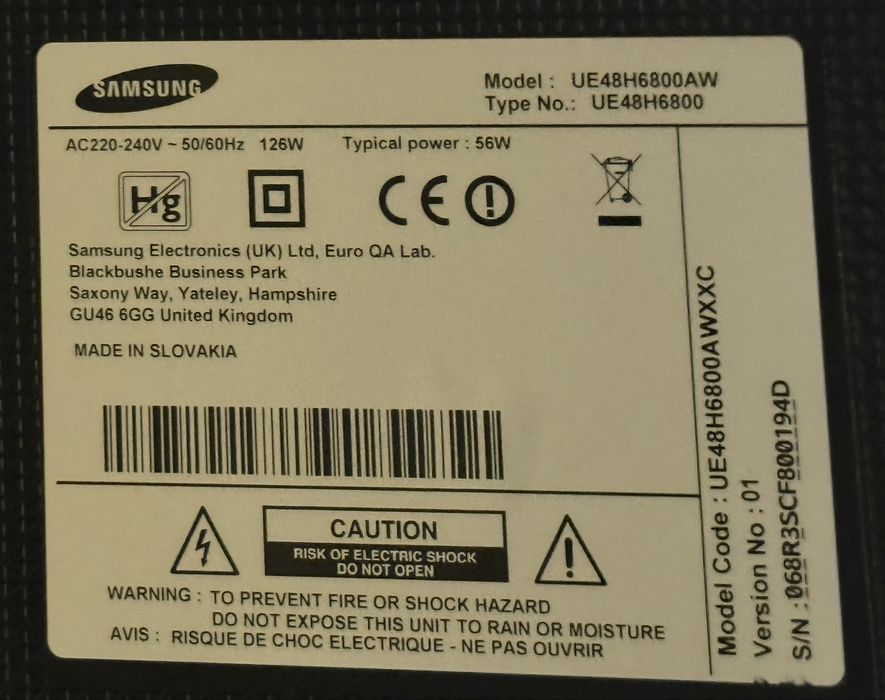 Led’s novos original para TV Sansung UE48H6800AWXXC lcd tenho + coisas