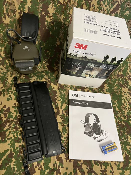 Активні навушники 3M Peltor ComTac XPI. Green, Black. НОВІ‼️ Швеція