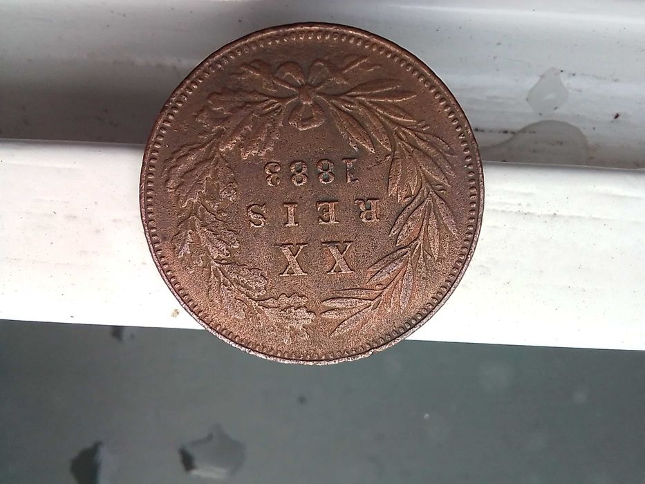 Moedas antigas escudos e reis