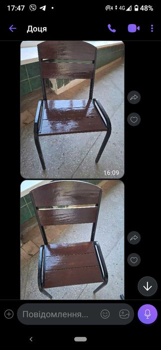 Продам садові меблі  для тераси в гарному стані  стілець -400,стіл-700