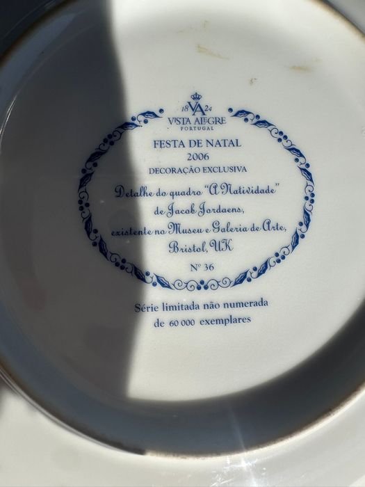 Conjunto de 2 pratos da Vista Alegre