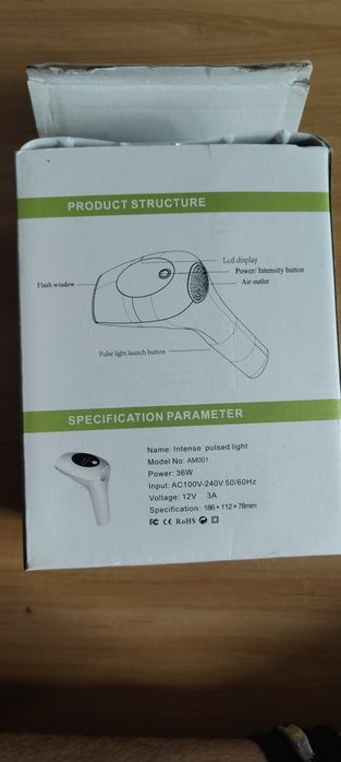 Depilator intense pulsed light