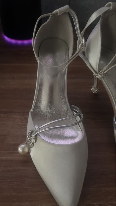 Buty wizytowe satynowe