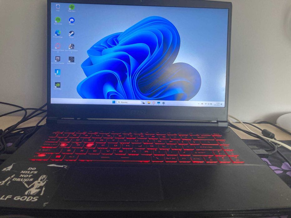 Laptop MSI i5 | GTX 1050Ti | 16GB | SSD | Win 11 | OKAZJA 1300 zł