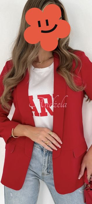 Czerwona marynarka S