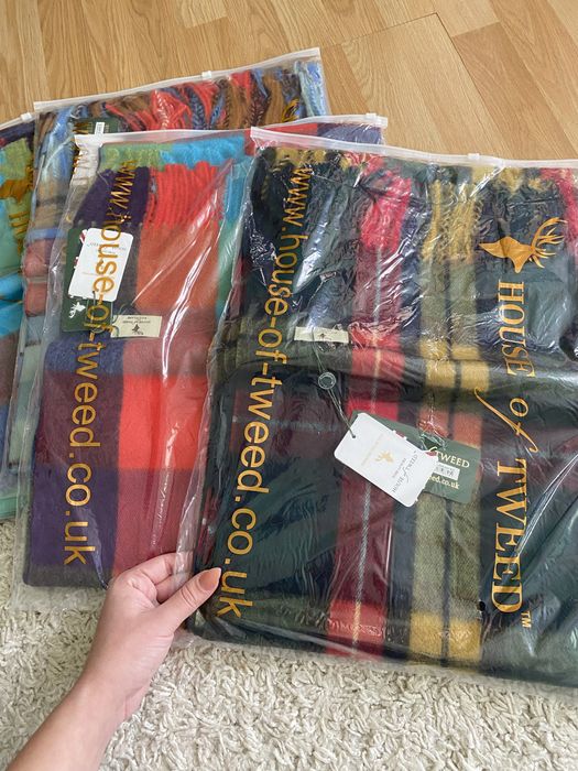 Англійський  широкий шарф  House of Tweed