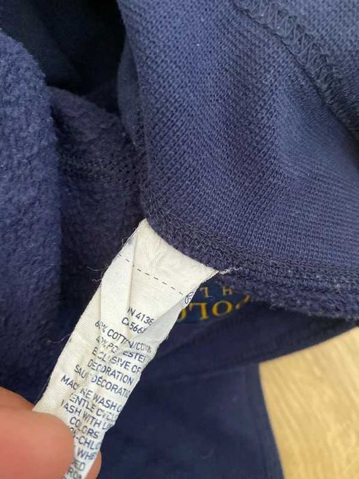 Spodnie dresowe Ralph Lauren Logo haft S navy granatowy sport style